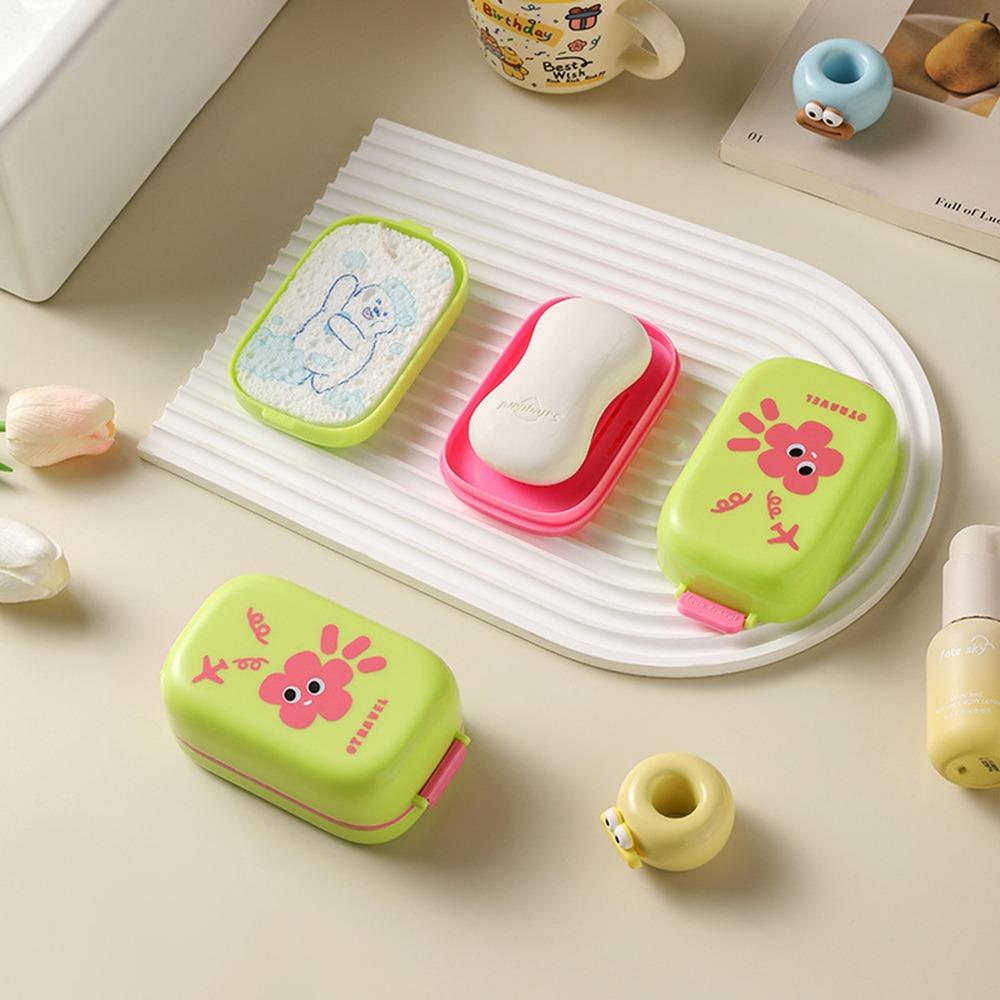 

с фиксирующей защелкой Дофаминовая мыльница Водонепроницаемая мыльница Многослойная коробка для хранения мыла Путешествия зелёный