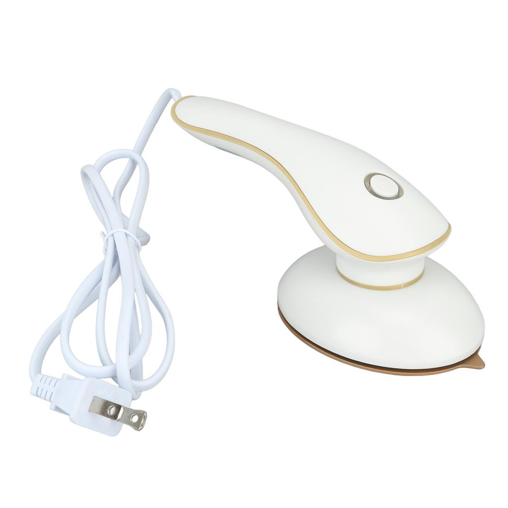 Mini Iron Portable Wet Dry Use Safe Small Handheld Steam Iron for Home Travel Dormitory White