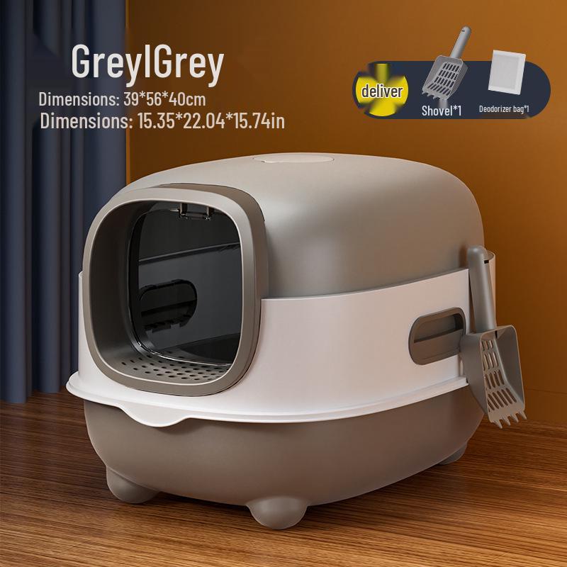 Smart UV Sterilization Large Enclosed Anti-Splash Cat Litter Box