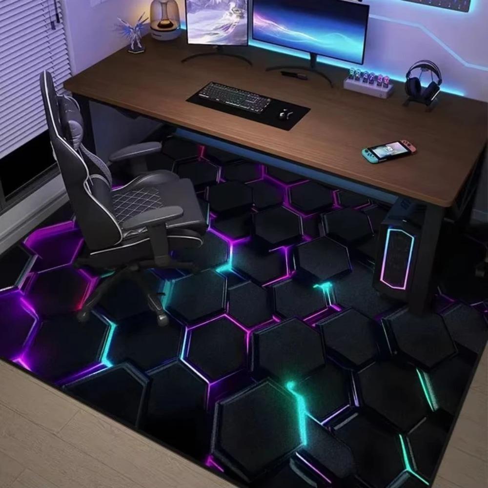 3D Game Over Controller Gaming Carpet Non Slip Soft Easy To Clean Perfect for Gamer Setup Home Space Favorite for Game Lovers