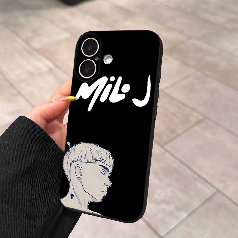 Singer M-Milo J Phone Case For IPhone 17 Air 16 15 14 Plus 13 12 Mini 11 Pro Max Black Cover