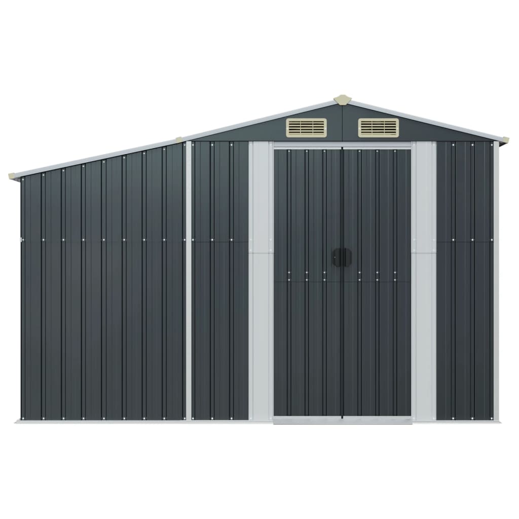 Vidaxl Gartenhaus, Anthrazit, 277X93X179 Cm, Verzinkter Stahl