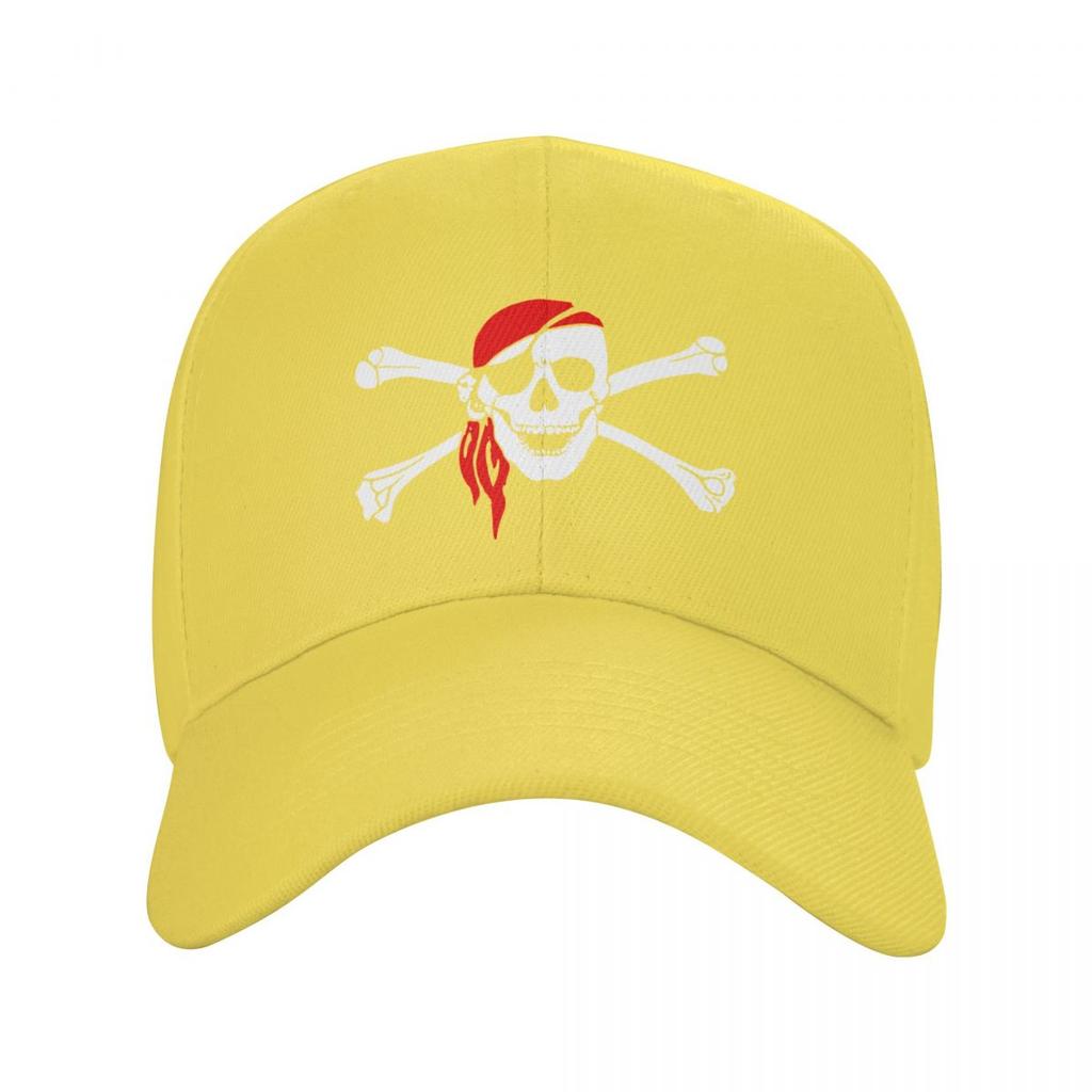 Módní Unisex Jolly Roger Skull Cross Bones Pirate Flag Baseballová čepice Dospělý Nastavitelný Táta Klobouk Hip Hop Snapback Čepice