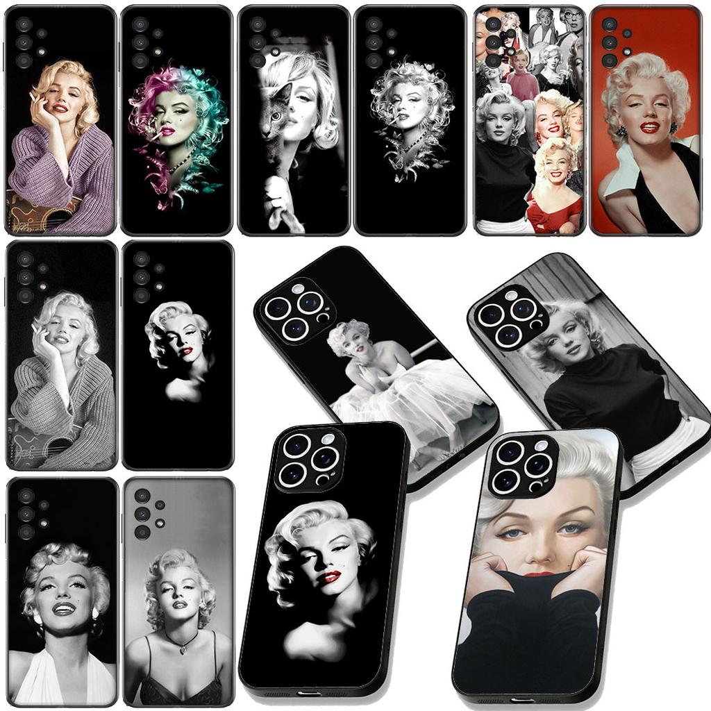 M-Marilyns M-Monroes Protective Cover for Samsung Galaxy S25 Edge S24 S23 FE Plus Ultra A16 A15 A55 A57 5G Phone Case