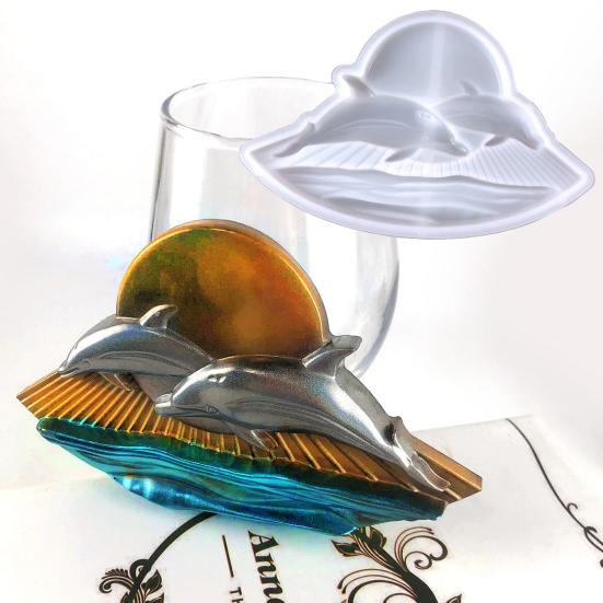 

Творческая сильная прочность делает орнамент легко очищаемым, форма для солнечного дельфина, поставка для гостиной, литье