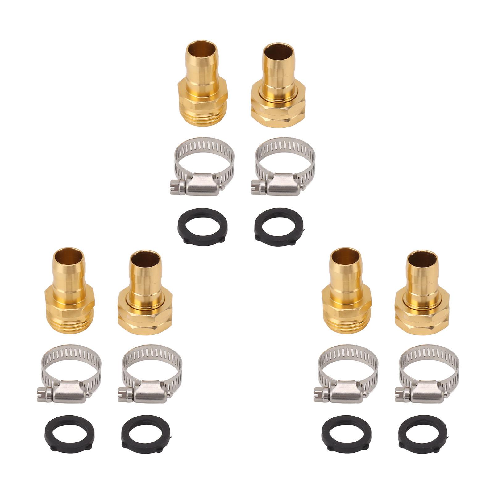 

3 Set Garden Hose Repair Kit Hose Repair Connector with Clamps for 3 4 5 8 Garden Hose