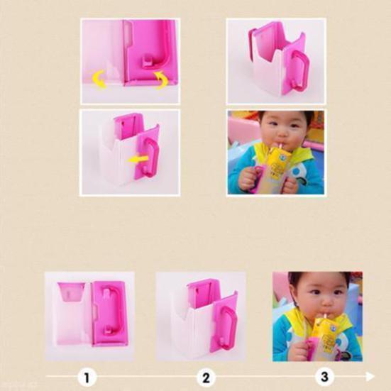 Adjustable Stand Juice Drinking Cup Holder Multiuse Baby Milk Box Bracket Tray