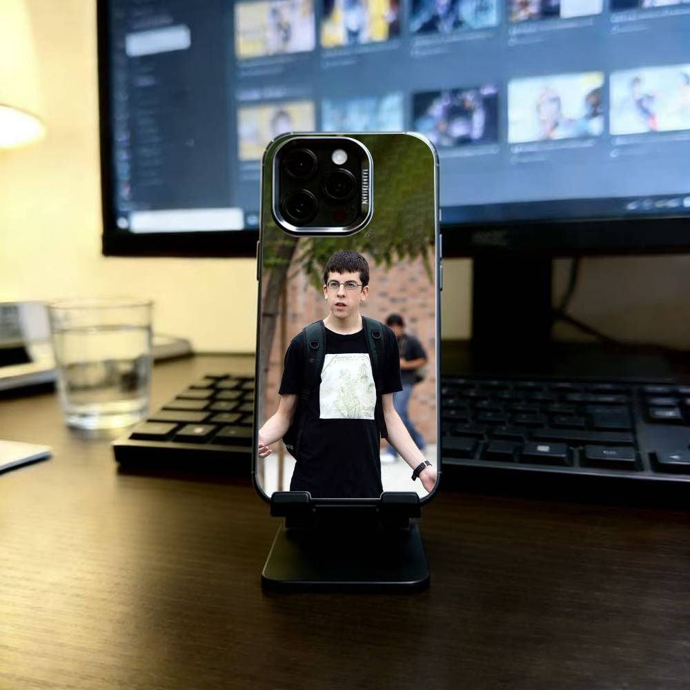 Mclovin Movie Superbad Phone Case For iPhone 17,16,15,14,13,12,11 Plus,Pro Max,XS,Colored Silver Plated Inside Cover