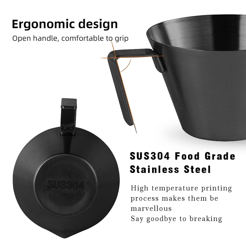 100ml Espresso measuring cup with handle 304 Stainless Steel Coffee Extraction Cup Kitchen Tool Accessories Coffee Mug for Bar