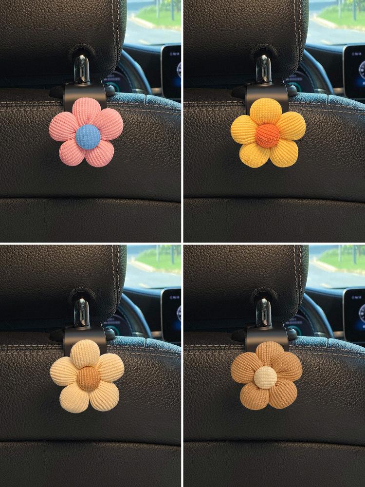 Cute Flower Car Seat Back Hanging Hook Organizer