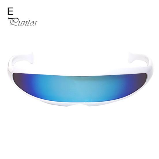 Colorful Sunglasses Novelty Futuristic Mirrored UV Protection Punk X-Men Men Personalized Narrow Sun Glasses for Women Outdoor Fashion