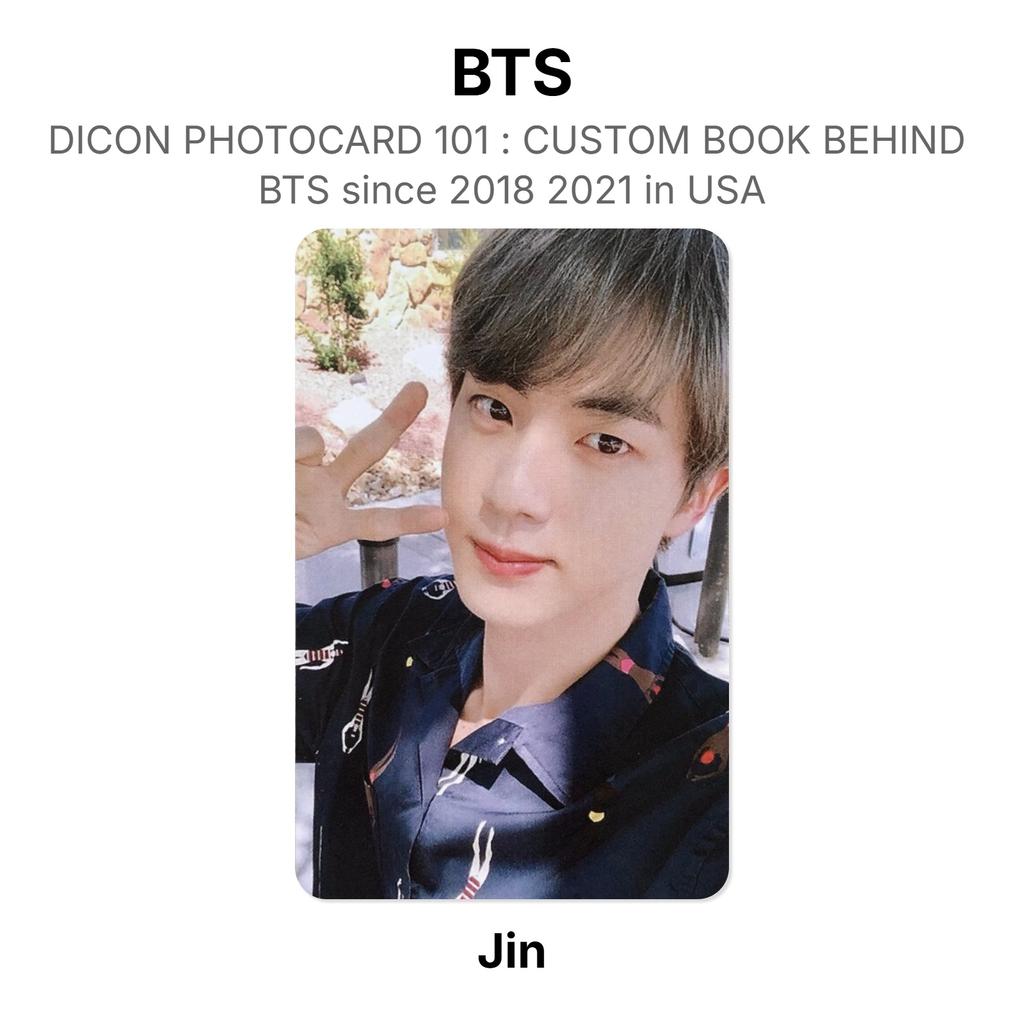 BTS DICON PHOTOCARD 101 : CUSTOM BOOK BEHIND BTS Since 2018 2021 In USA Official Photocard