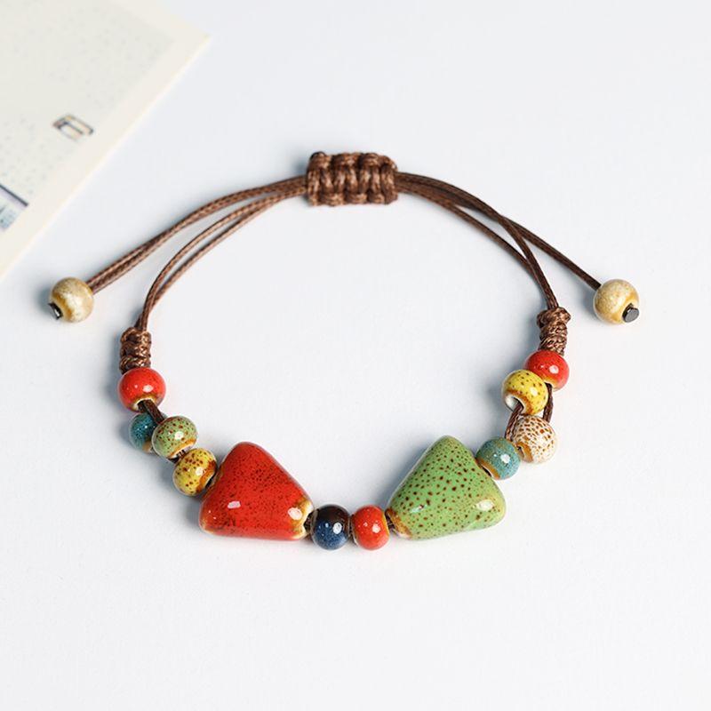 

Цзиндэчжэнь Керамический Браслет из Фарфоровых Бусин с Розами Цветочная Глазурь Сердце Браслет Женский Плетеный Ремешок Ручной Работы Пара Подруги Студентка Ювелирные Изделия [Triangle] flower glaze green