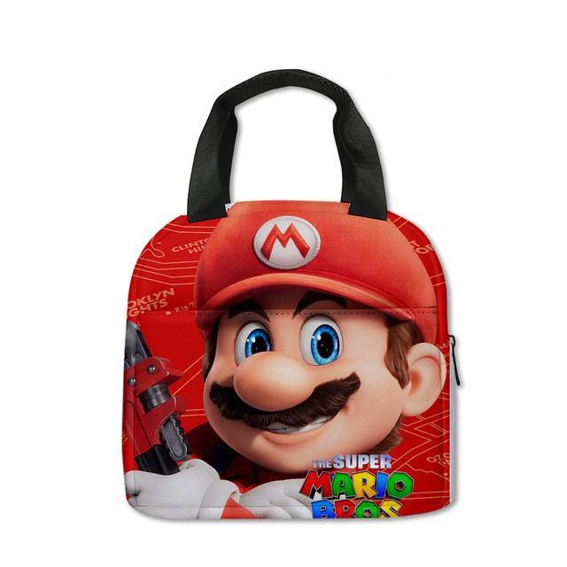 Mario Super Mario Lunch Bag Elementary School Student Insulated Lunch Box Handheld Meal Bag Ice Pack