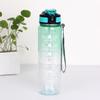 1000ml Large Capacity Water Cup with Handle Straight Mouth Spring Cap Space Cup Plastic Water Cup Sports Outdoor Water Cup