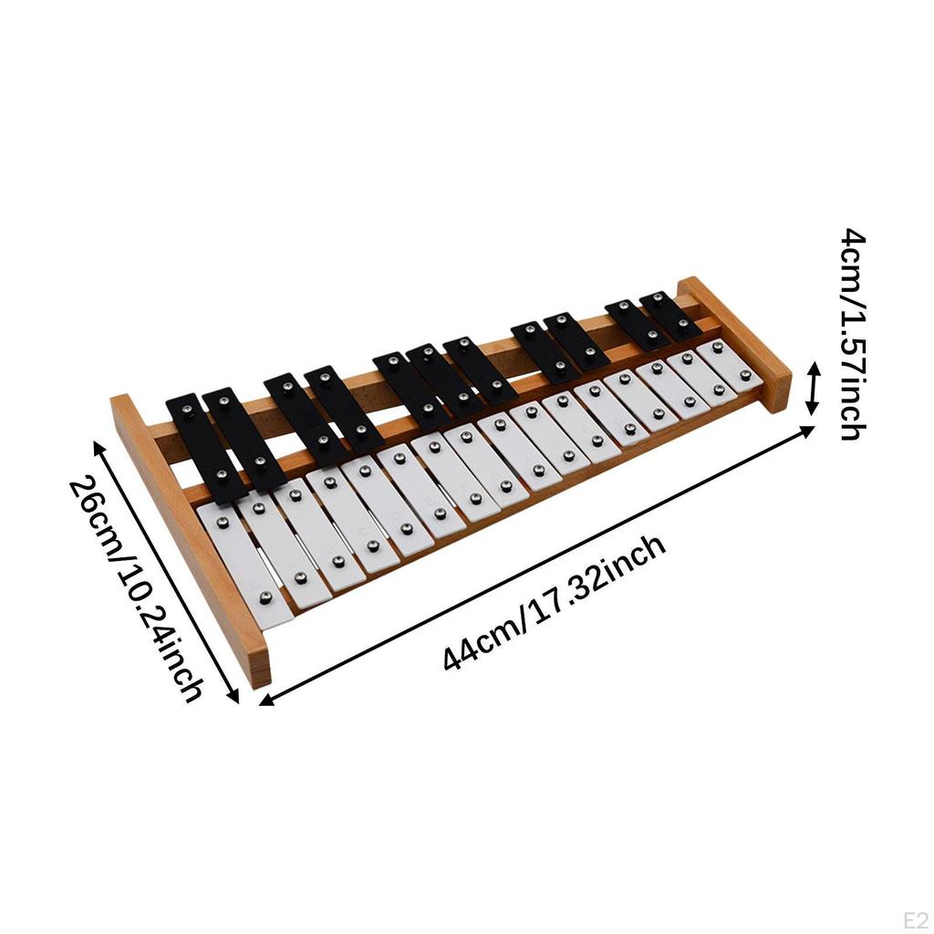 27 Note Wooden Xylophone Hand Knock Piano Toy Compact Glockenspiel Musical Instrument for Family
