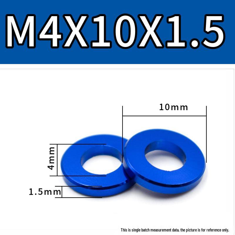 Colorful Aluminum Alloy Flat Washer & Spacer (M4/M5/M6/M8)