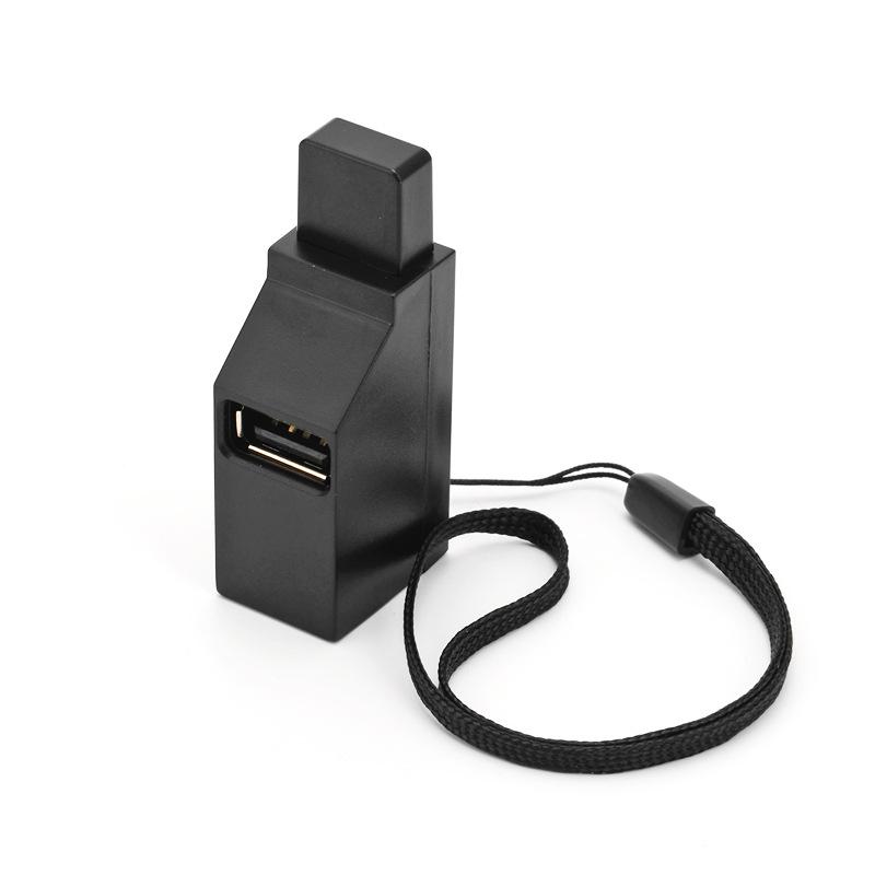 USB 3-Port Direct Plug Splitter: 2.0 + 3.0 Portable Mini Hub