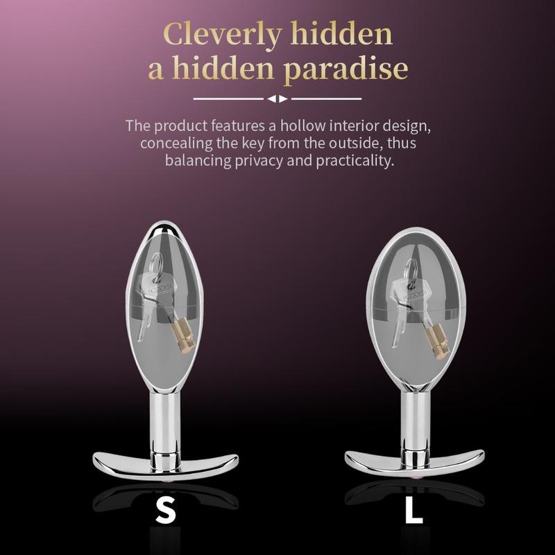 Stainless Steel Anal Plug Can Add Ice Cubes Butt Plug Hollow Detachable Used To Hide Keys Storage Adult Game Sex Toys for Men