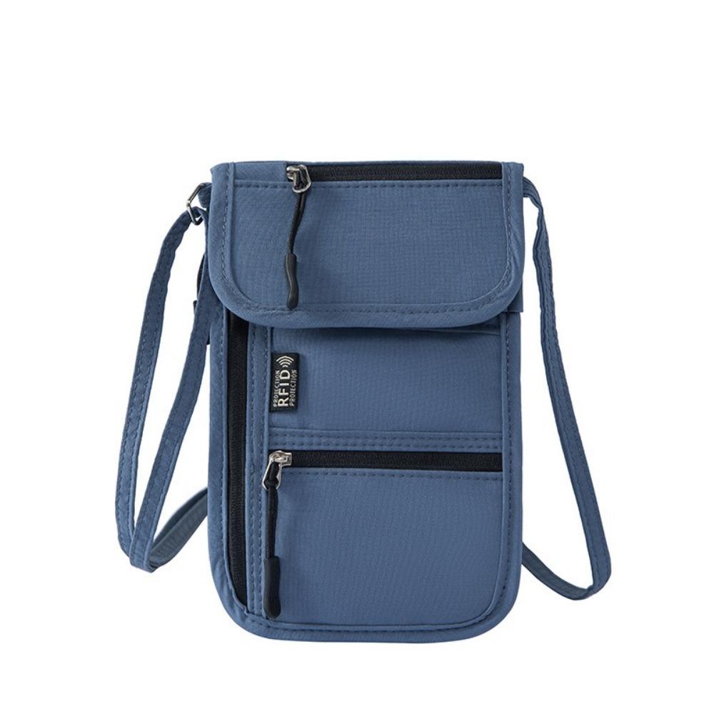 Oxford Stoff Umhänge-Handytasche RFID-Blockierung Lanyard Reisepass-Tasche Reisegebrauch
