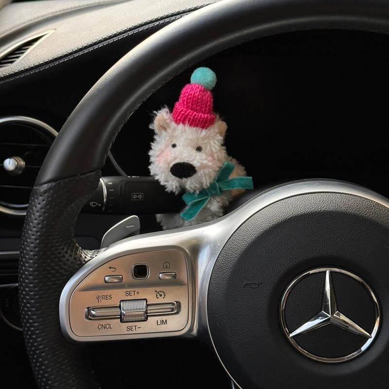 

West Highland White Terrier Car Ornament: Interior Decoration for Tesla & BMW