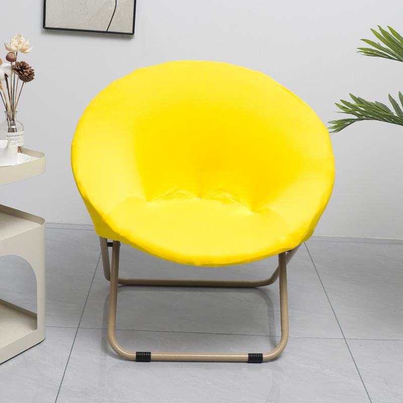 NEW Solid Color Saucer Chair Cover Spandex Protector Round Recliner Slipcover Polyester Removable Washable Moon Chair Cover