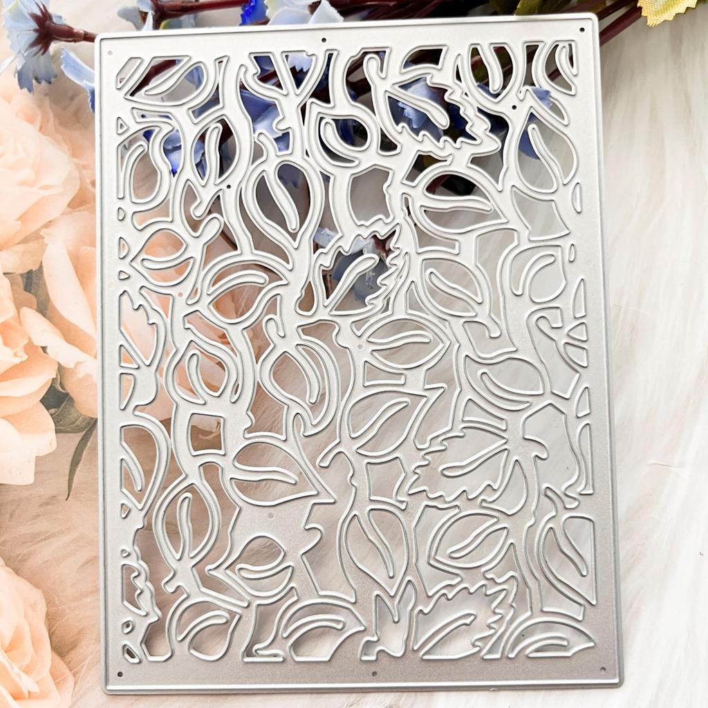 Metal Die Cuts Plant Cover Embossing Stencil Cutting Dies for Card Making Scrapbooking Paper Craft DIY Template Handmade