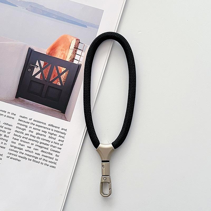 Phone Charm Heavy Metal Keyring Lanyard Anti-Lost Keychain Lanyard Solid Finger Strap Premium Key Cord Mobile Phone Rope