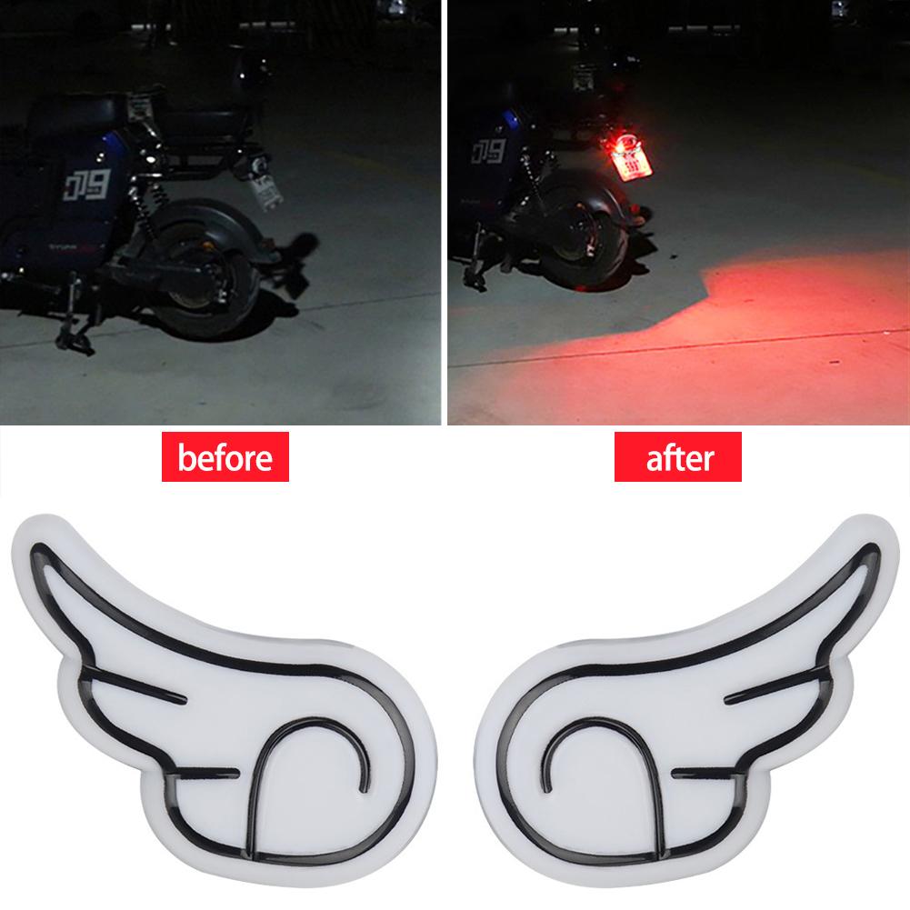 2Pcs Motorcycle LED Angel's Double Wings Lights Turn Signal Lamp Motorcycle Decoration Lights Screw Light Motorcycle Parts