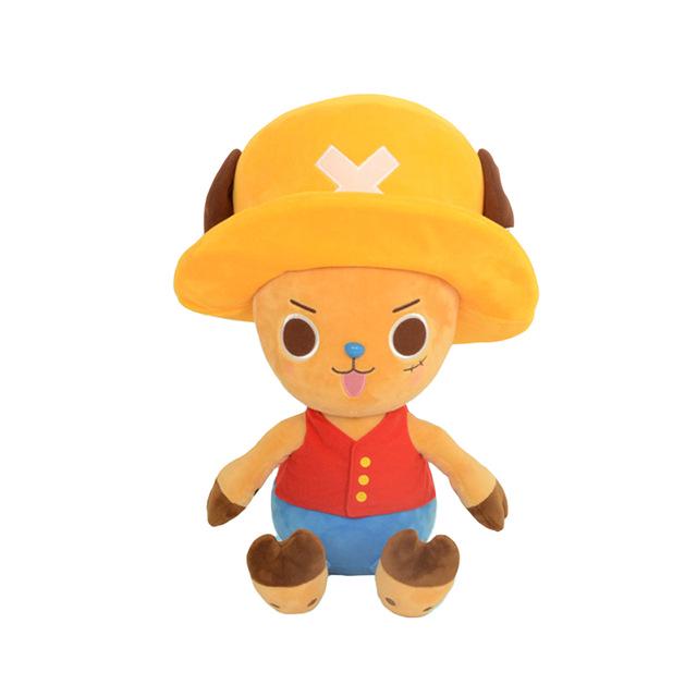 Genuine One Piece Luffy, Chopper, and Zoro Anime Plush Dolls - Merchandise Toy Dolls