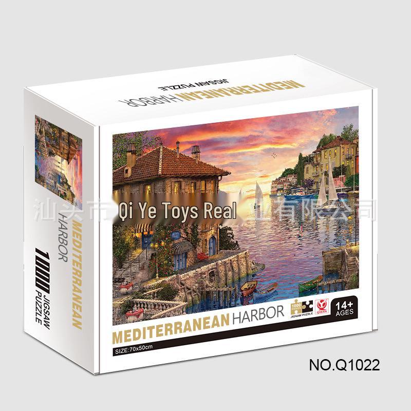 Qiwan 1000-Piece Animal & Landscape Jigsaw Puzzles for Adults & Kids