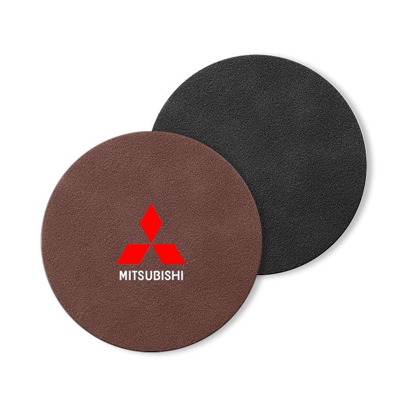 Porta-copos de Carro em Camurça Antiderrapante Isolamento Térmico para Copo de Água Tapete Decorativo Para Mitsubishi ASX Lancer L200 Pajero Sport Attrage Mirage Eclipse