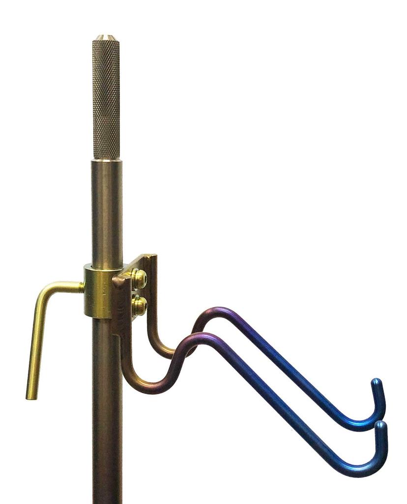 64 Titanium Bucket Holder for Rock Fishing Pitons, Iridescent Anodized (13)