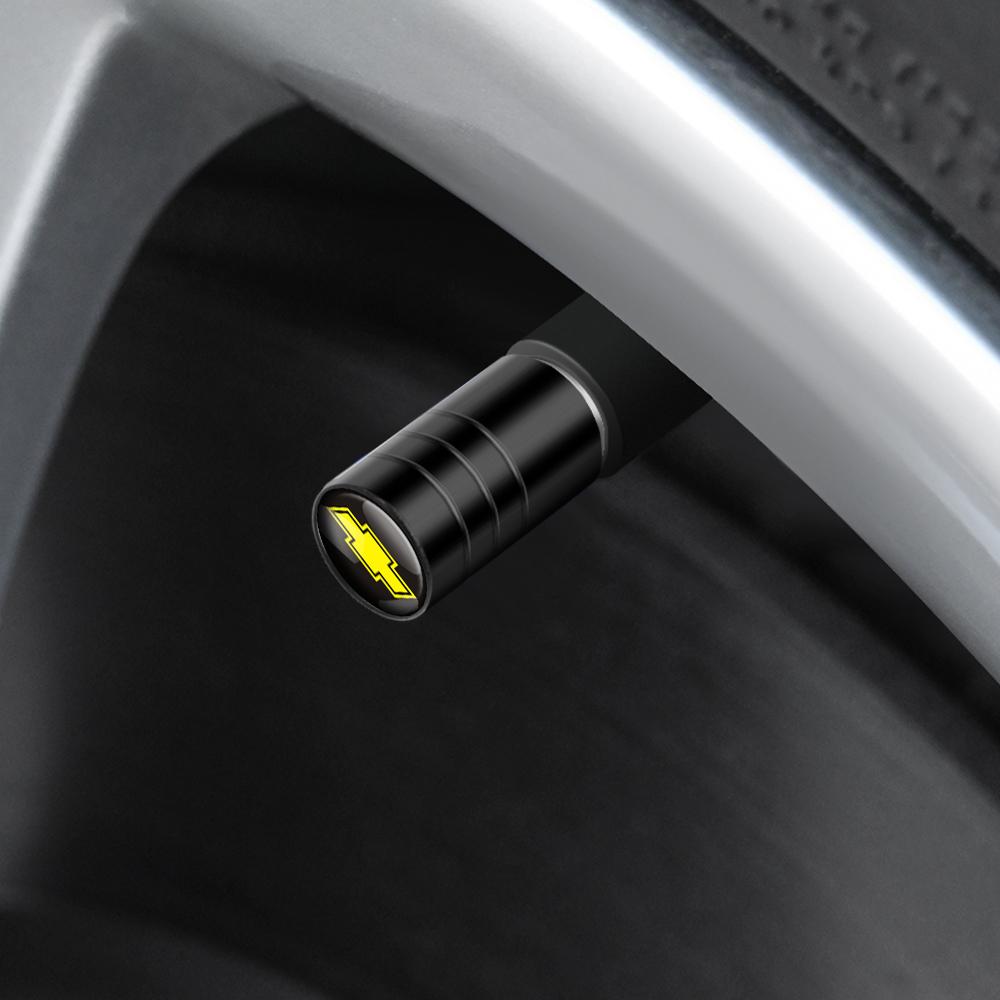 4Pcs Metal Car Wheel Tire Valve Stem Caps Rim Tyre Accessories For Chevrolet Trax Cruze Camaro Orlando Cavalier Corsa Volt Sonic