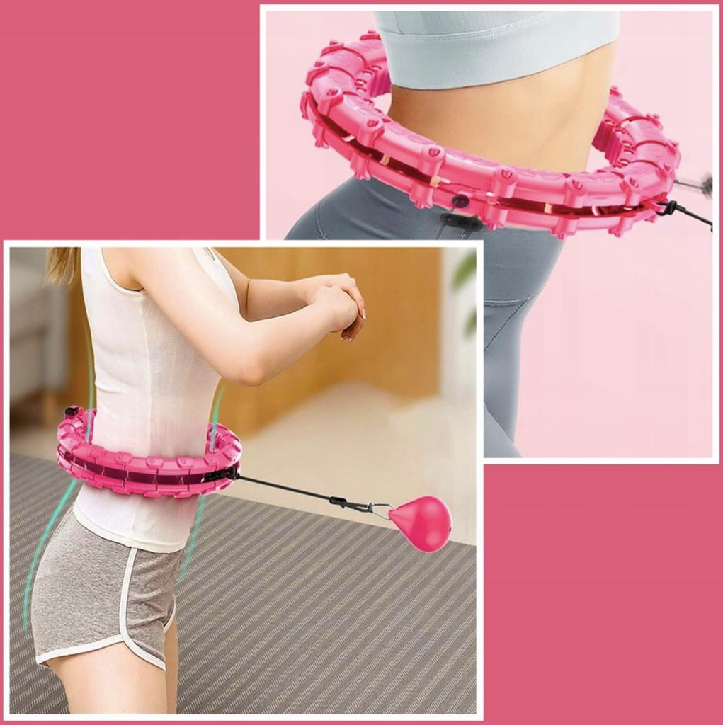 Hula Hoop with Weighted Studs Slimming Fitness Foldable Smart Fit