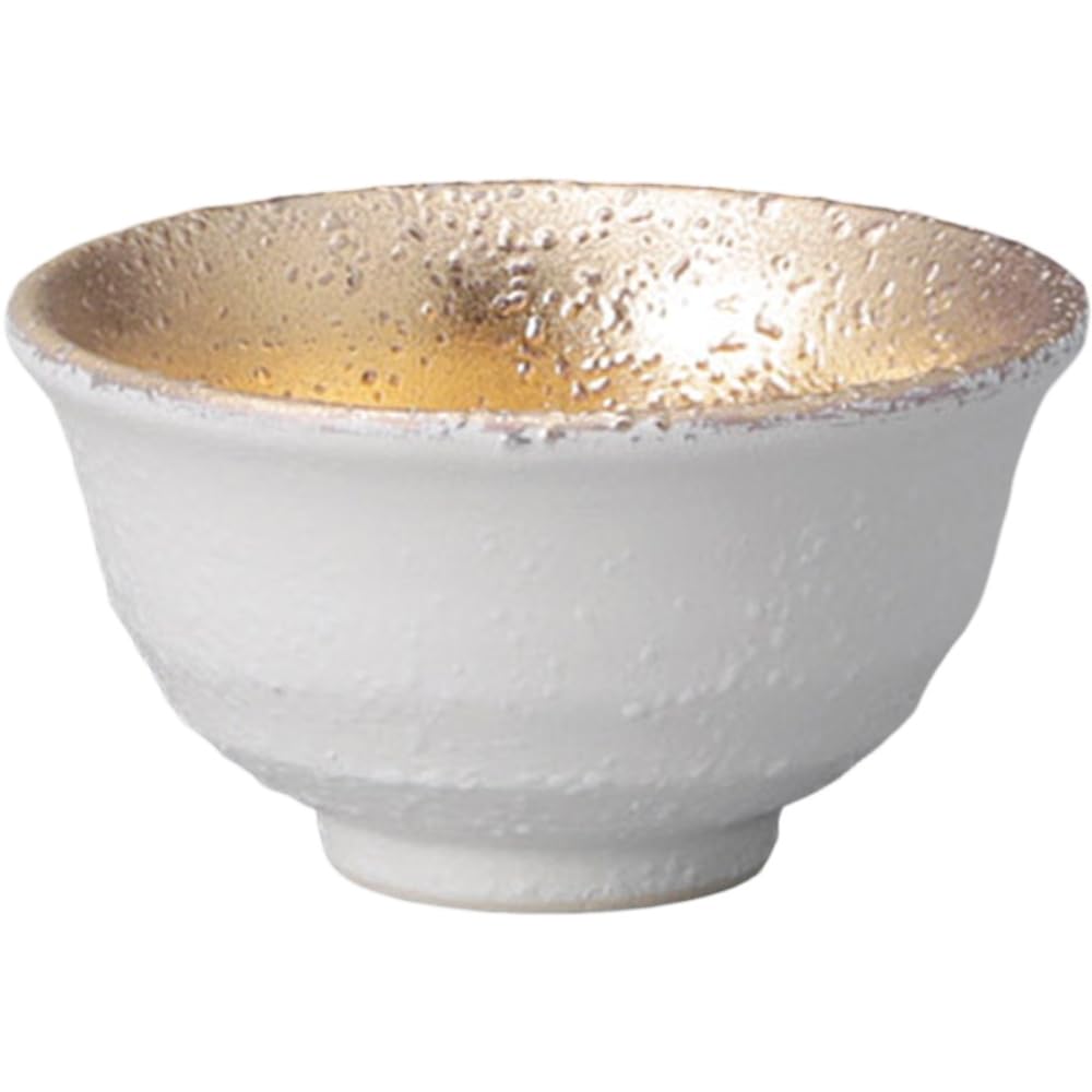 Sake Tokkuri and Ochoko Bottle and 8cm x White Tokkuri Bottle and Set Mino Ware Ale-net Set, (Sake Chock) Set, H14.8cm, Approx. 360cc, Powder-Polished