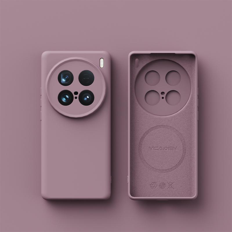 

Для беспроводной зарядки Magsafe Мягкий жидкий силиконовый чехол для телефона для Vivo X200 Pro Mini X200S X100S X100 Pro Ultra Магнитная крышка For Vivo X200ProMini