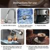 Espresso Cooling Ball with Holder Stainless Steel Coffee Cold Brew Ice Ball Espresso Accessories Extract Brew Chilling Tool