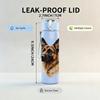 1 Stück Realistische Schäferhund-Büste 750 ml Farbe Kunststoff-Wasserflasche Auslaufsicherer Klappdeckel mit Strohhalm Für Sport, Büro, Heimgebrauch