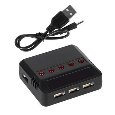3.7V Li-po Battery 1 To 5 USB Balance Charger Convert Cables for HS330 X5S X5SC S5C X708 SS40 H42 SS40 RC Quadcopter