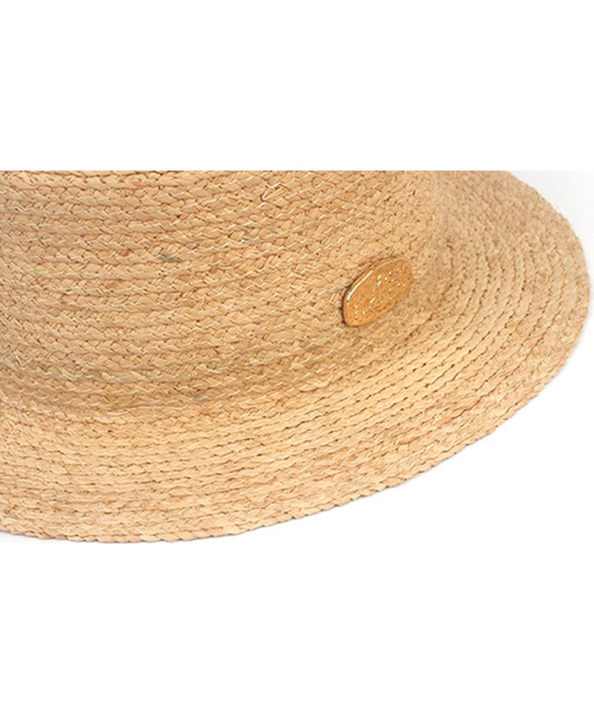 Yunibeosyeolkemiseuteuli Soft Raffia Simple Short Panama Hat Panama Hat