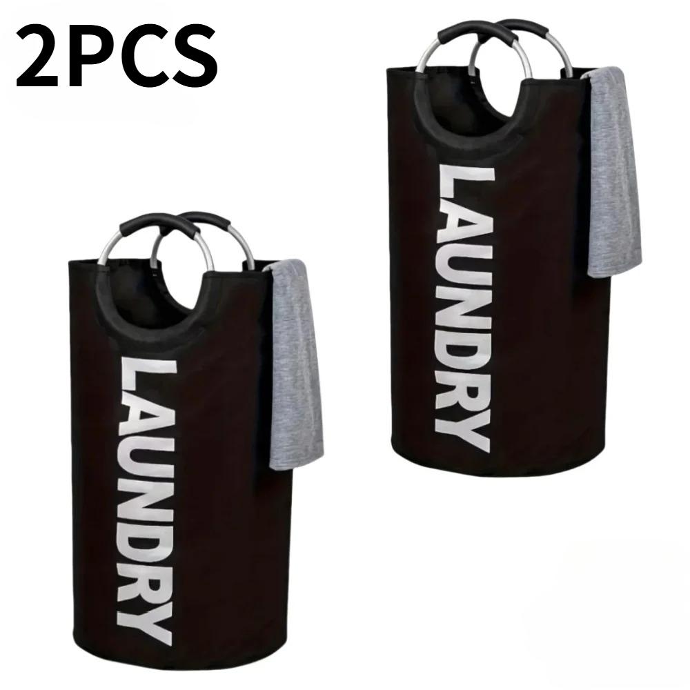 90L Large Capacity Laundry Basket Foldable Dirty Clothes Storage Bag for Bathroom Balcony Multi-Purpose Toys Storage Basket