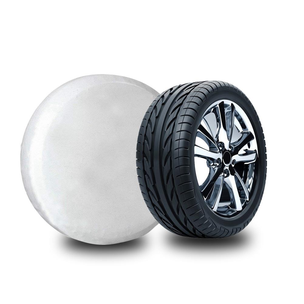 28inch Universal Spare Tire Tyre Cover Part Accessory Waterproof for Trailer RV SUV Truck White