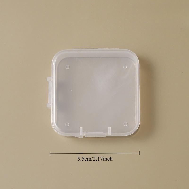 

12/4pcs Transparent Triangle Empty Storage Box Portable Makeup Puff Cosmetic Storage Box Can Hold Triangle Mixing Jewelry Box