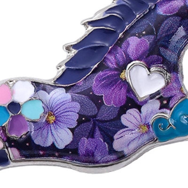 Vintage Horse Brooch Retro Fantasy Design Alloy Construction Vibrant Color Fashion Accessory Gift For Enthusiasts