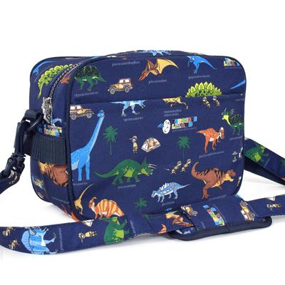 MOCHILA ESCOLAR COLORIDA ESTILO DOCE, Repelente à água, Leve, "Descubra! Explorar! Continente dos Dinossauros (Marinha), Repelente à Água, Leve, Resistente a Manchas