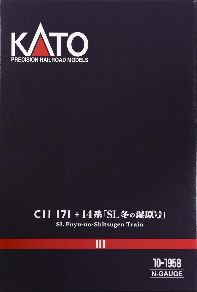 KATO N gauge C11 series 500 series Winter set Special project product Railway model Steam locomotive 171+14 "SL Wetland" 6-car 10-1958