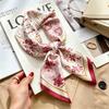 Women's spring and autumn silk scarf temperament versatile thin Internet celebrity Korean version light luxury fashion scarf high-end design small squ