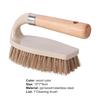 Cleaning Brush Multifunctional Durable Wooden Handle Stiff Bristles Sturdy Scrub Brush for Bathroom
