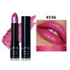 Rossetto Glitter Fine 15 Colori Rosso Nero Perlato Tinta Labbra Impermeabile Non Appiccicoso Lunga Durata Facile da Colorare Rossetto Diamante